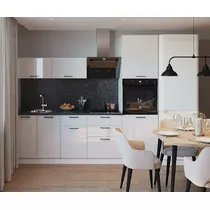 Кухонный гарнитур Белый глянец-1 (2400 мм)