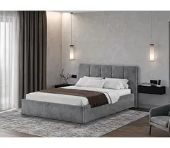 Кровать № 14 (полоски) с основанием без ПМ