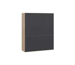 Шкаф комбинированный с 4 дверями со стеклом Глосс - СМ-319.07.441*